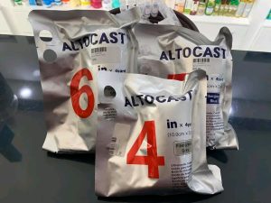 BANDE DE RESINE 10CM*3.6M ALTOCAST 4 VERT