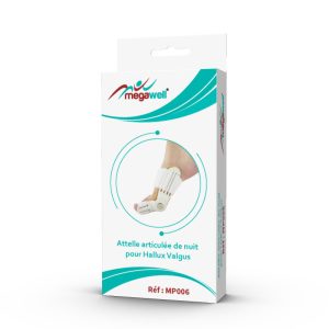 ATTELLE ARTICULEE DE NUIT POUR HALLUX  MEGAWELL MP006