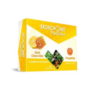 BRONCHONET G CITRON  MIEL B/12   PASTI