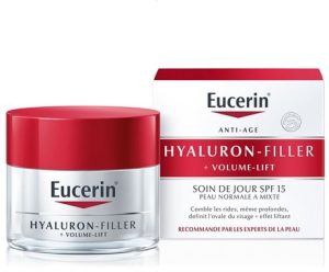 SOIN DU JOUR HYALURON FILLER PEAU NORMALE A MIXTE ANTI AGE EUCERIN 50ML