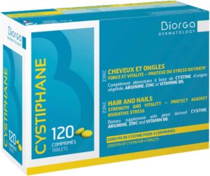 Cystiphane Cheveux et Ongles Biorga 120 comprimés