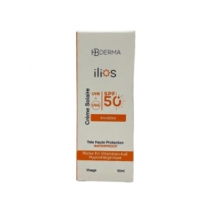 HB Derma Ilios Crème Solaire Invisible SPF50+ 50 ml