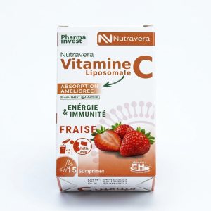 Nutravera Vitamine C Liposomale Goût Fraise - 15 Sachets / Sticks