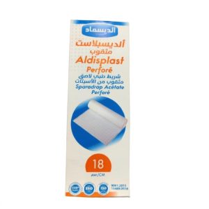 Aldisplast Sparadrap Acétate Perforé - 18 cm