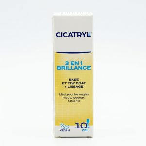 Cicatryle 3 En 1 Brillance Ongles [Base & Top Coat+ Lissage] 10 ml
