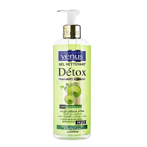 Venus Gel Nettoyant Détox Au Thé Matcha – Peau Mixte À Grasse 250 ml
