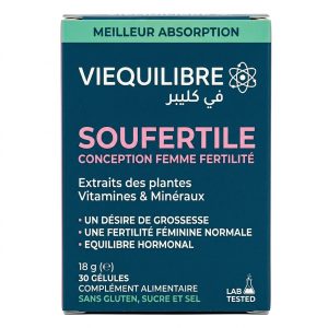 VIEQUILIBRE Soufertile Conception Femme Fertilité - 30 Gélules
