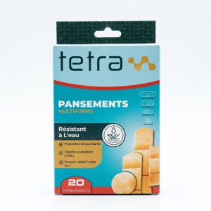 Tetra Pansements Multiforme Résistant à l'Eau (20 Pansements)