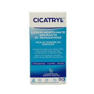 Cicatryl Lotion Asséchante Apaisant Et Réparatrice 50 ml