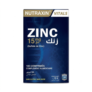 Nutraxin Zinc 15 mg 100 Comprimés