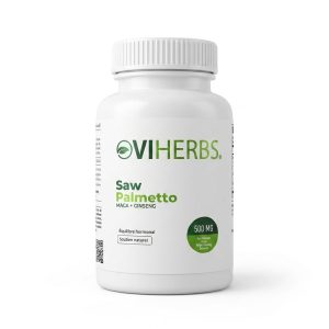 Viherbs Saw Palmetto 500 mg – Maca & Ginseng (Équilibre Hormonal)