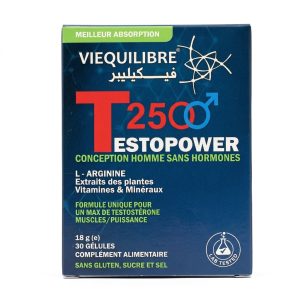 VIEQUILIBRE Testopower T2500 Conception Homme Sans Hormones - 30 Gélules