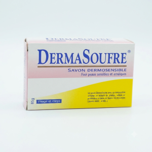DermaSoufre Savon Dermosensible – Peaux Sensibles & Acnéiques 85 g