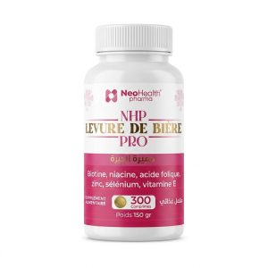 NHP Levure de Bière Pro – Biotine, Niacine, Zinc & Sélénium (300 Comprimés)