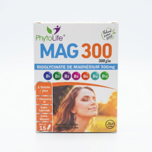 Complément PhytoLife Mag 300 Bisglycinate 15 Gélules