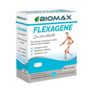 BIOMAX Flexagene Collagène Marin – 30 Comprimés | Articulations, Os & Cartilages