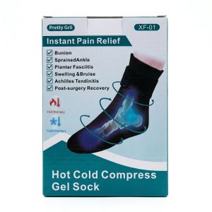 Chaussette en Gel Compresse Chaud / Froid (Hot Cold Compress Gel Sock XF-01)