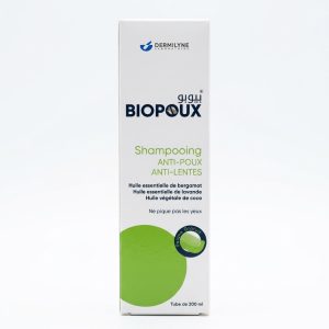 Dermilyne Biopoux Shampooing Anti-Poux Anti-Lentes 200 ml avec Peigne Offert