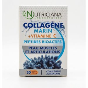 Complément Nutriciana Collagene Marin + Vitamine C 400 Mg 30 CAPSULES