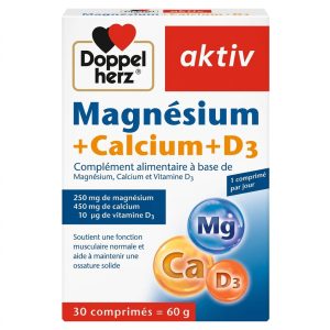 Magnésium + Calcium + D3