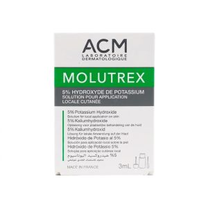 ACM Molutrex 5% Hydroxyde de Potassium Solution Traitement Molluscum Contagiosum 3 ml