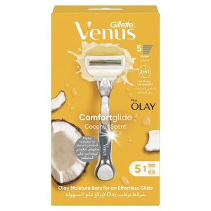 Rasoir pour Femme Venus Comfortglide Coconut Scent (5 Lames + Barres Hydratantes Olay) — Gillette Venus
